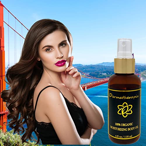 Dermatherapia 100% Organic Luxury Body, Hair, and Face Oil - Moisturizing