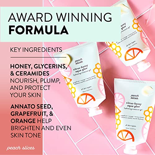 Peach Slices Citrus-Honey Aqua Glow Moisturizer - 3.04 oz Hydrating Gel