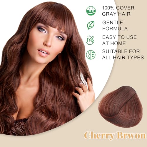 Cherry Brown Hair Dye Shampoo - 3-in-1 Color & Care Solution