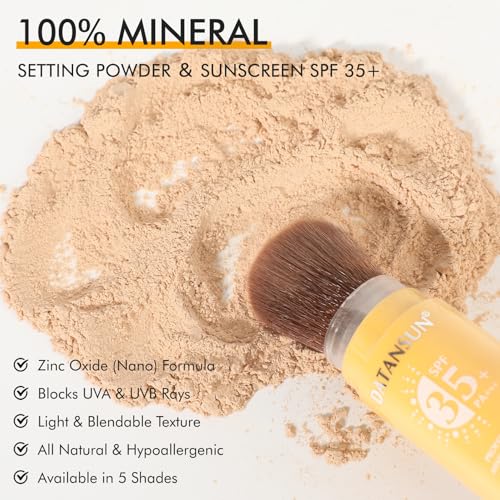 Mineral Powder Sunscreen SPF 35 - Setting Makeup for Face & Scalp