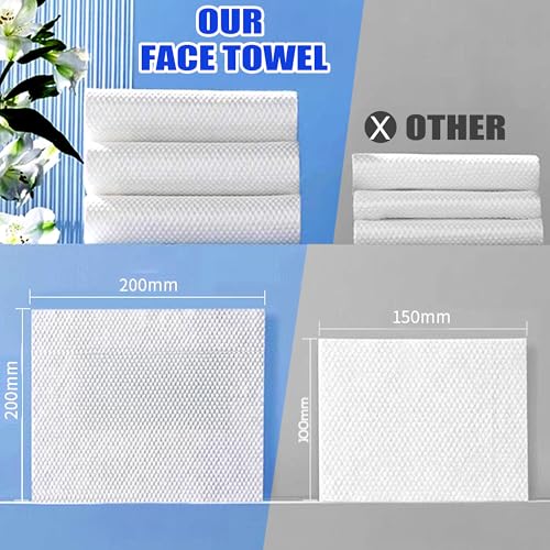 Ultra Thick Disposable Face Towels | 100 Count Lint-Free & Biodegradable