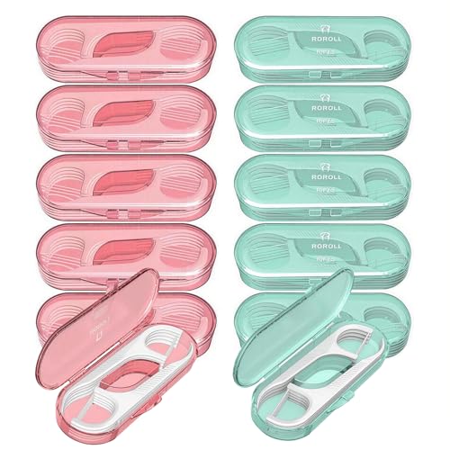 Holy Rose Portable Dental Floss Case with 120 Floss Picks