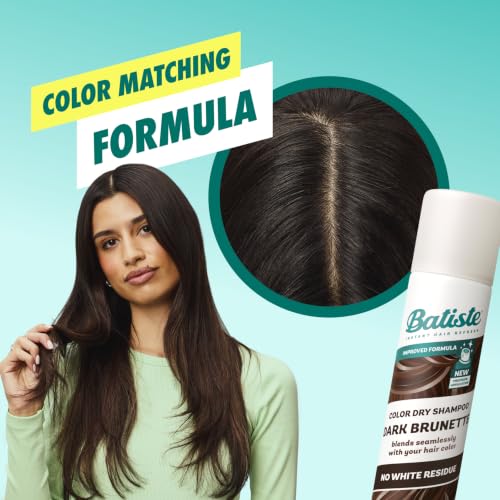 Batiste Dark Dry Shampoo 5.71 oz - Tinted Oil Absorbing Spray for Brunettes