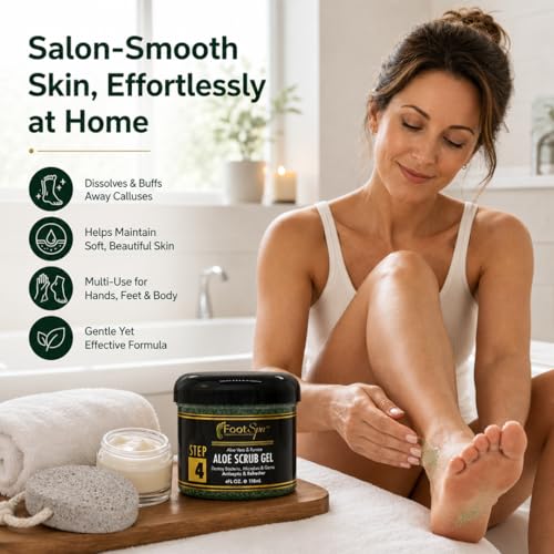 FootSpa Dual-Action Exfoliating Scrub Gel with Pumice & Salicylic Acid