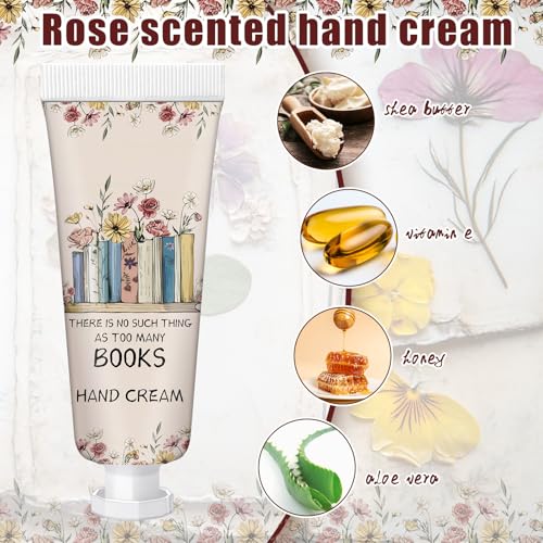Leelosp 12 Pcs Mini Hand Cream Set - Travel Size Gift for Book Lovers