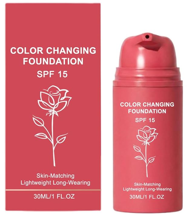 Korean Color Changing Foundation - Hydrating Makeup for Mature Skin | Full Coverage, Conceals Fine Lines & Wrinkles