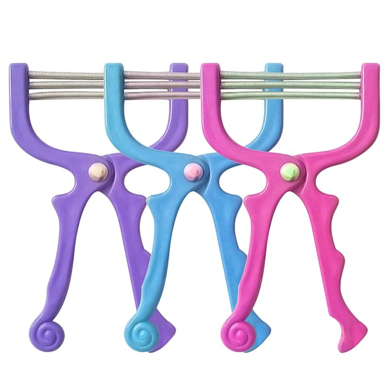Beaupretty Facial Hair Epilators 3-Pack Portable Spring Hair Removal Tool for Women and Men Upper Lip Chin Cheeks Smooth Skin