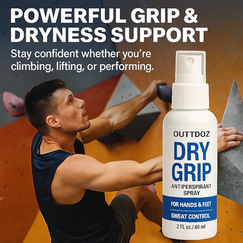 DryGrip Antiperspirant Spray for Hands & Feet | 15% Aluminum Chloride