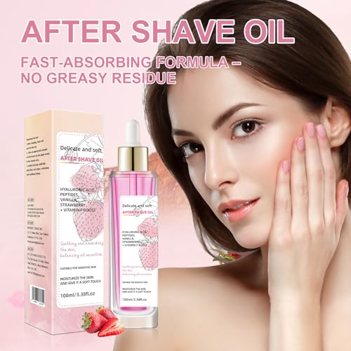 Racgrul Strawberry Vanilla Soothing Body Oil – Lightweight Hydrating Skin Care