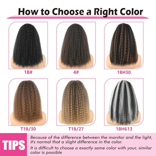 16-Inch Kinky Straight Drawstring Ponytail Extension - Yaki Wave