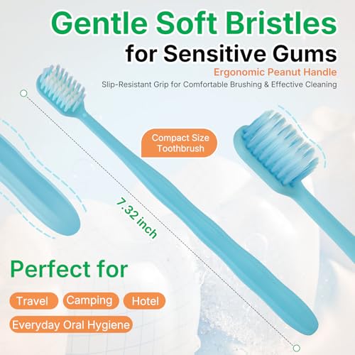 Fresings 50-Pack Disposable Toothbrushes with Fluoride-Free Toothpaste
