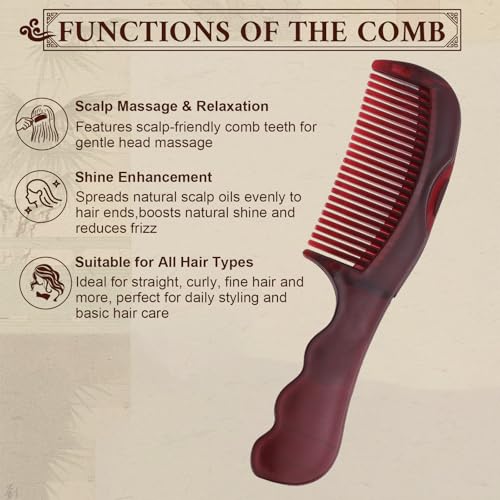 TEAWOO Dandruff Comb Set - Anti-Dandruff Scalp Massage & Fine Tooth Comb