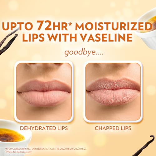 Vaseline Lip Therapy Creme Brulee 0.25oz Pack of 3 - Moisturizing Lip Balm
