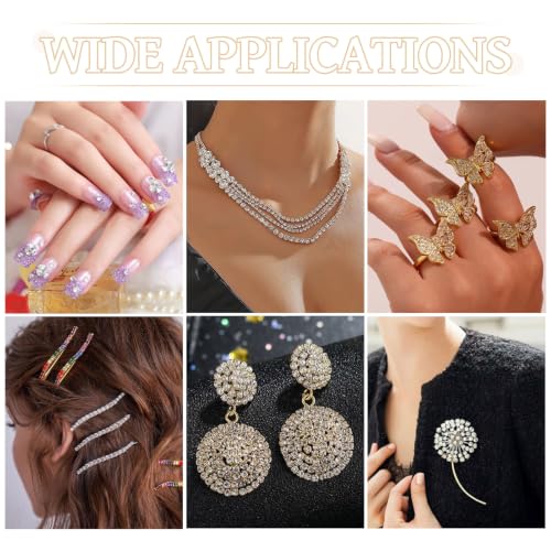 Crystal Pointed Back Rhinestones for Nail Art 1440pcs/Bag DIY Decorations