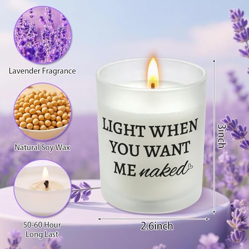 Lavender Aromatherapy Candle - Romantic Gift for Him