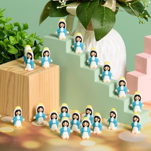 Mini Jesus and Virgin Mary Figurines - 40 Piece Set for Gifts