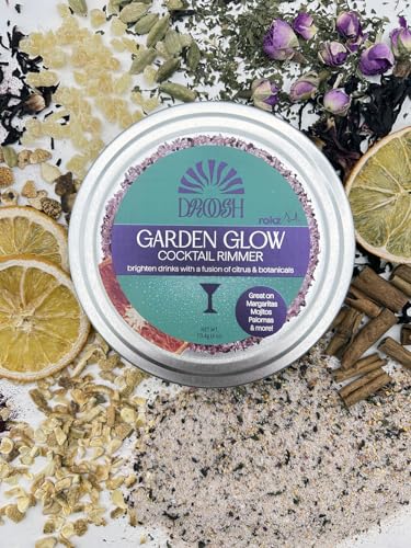 Garden Glow Cocktail Rimmer – Hibiscus & Citrus Garnish for Drinks