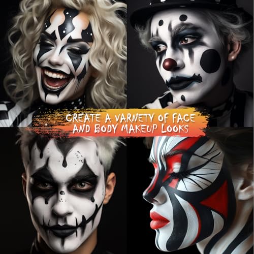 BOBISUKA Black Face Body Paint - Washable Liquid Makeup (130ml)