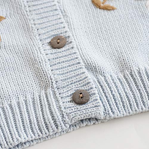 Simplee Kids Toddler Girl Knit Cardigan Sweater - Soft Cozy Casual Wear