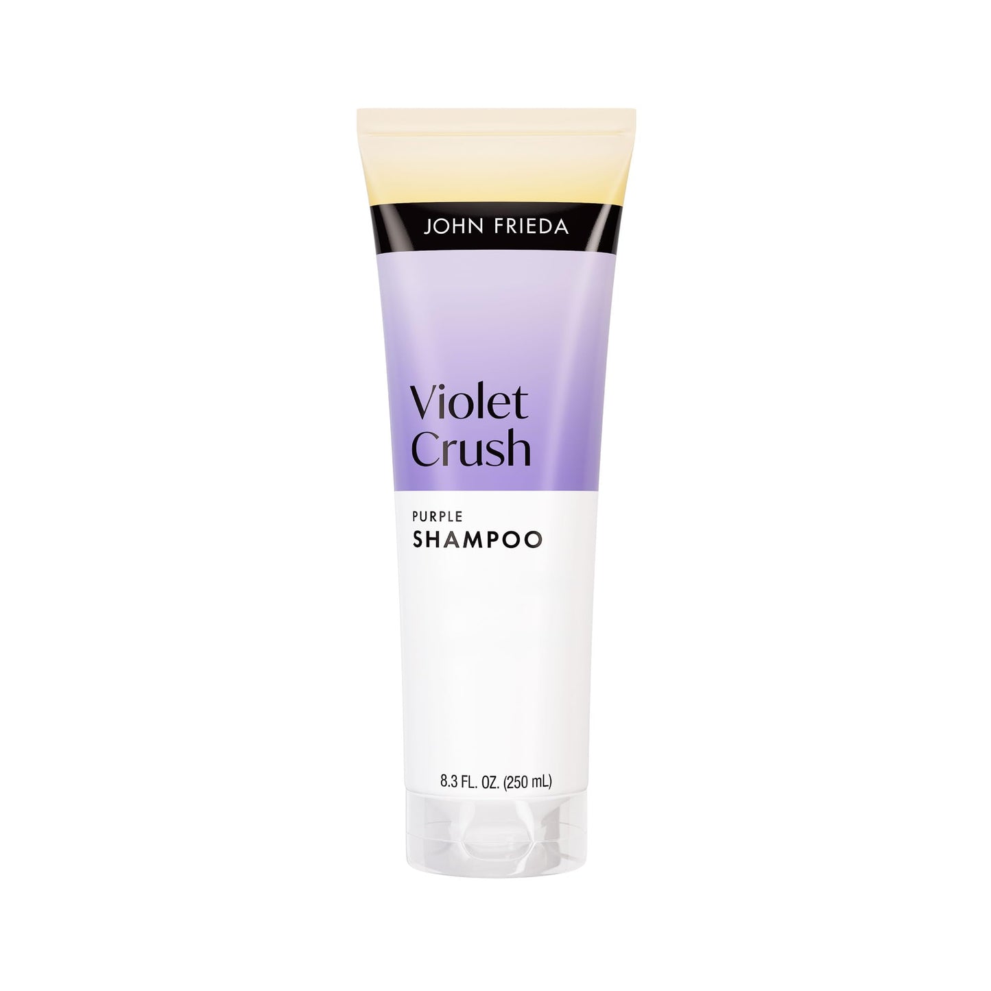 John Frieda Violet Crush Purple Shampoo for Blonde Hair, Brass Neutralizing Toning Shampoo for Cool, Bright Blonde, 8.3 fl oz