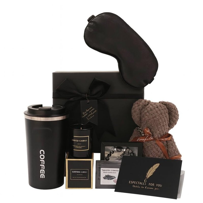 KRAMARE Birthday Gift for Him – Luxury 7-Piece Men’s Gift Box – Perfect for Husband, Boyfriend, Dad – Christmas, Valentine’s Day, Anniversary, Father’s Day, Thank You – Ready to Give