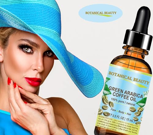 Green Arabica Coffee Oil 100% Pure - Anti-Aging Oil for Face, Hair, Skin (1 Fl Oz)
