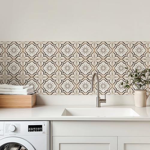 30 Pack Moroccan Tile Decals - 4x4 Inch Peel & Stick Wall Stickers