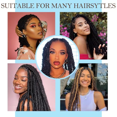Dlyoigr 8-Inch Pre-Separated Springy Afro Twist Hair Extensions - Pack of 3