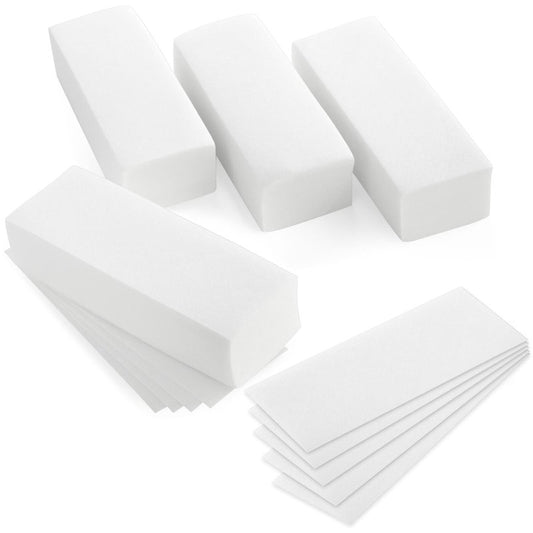 Juvale Wax Strips for Hair Removal - 7.85 x 2.7 In Pack of 400 Non-Woven Disposable Sheets - Customizable Face & Body Waxing Strips for Women Smooth Skin