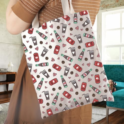 WCGXKO Dr P Soda Tote Bag - Favorite Drink & Social Club Gift