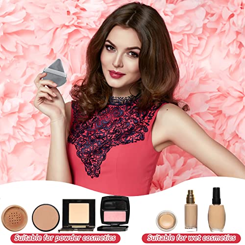 90 Pcs Triangle Powder Puff Set - Soft Makeup Sponges with Strap for Face
