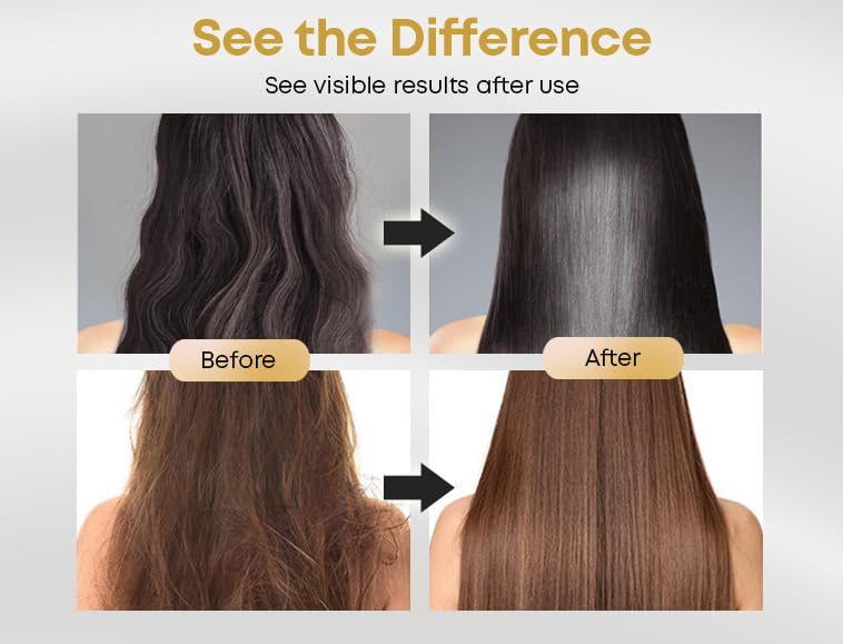 Brazilian Keratin Treatment - Professional Smoothing Complex for Silky, Frizz-Free Hair | 33.8 Fl Oz
