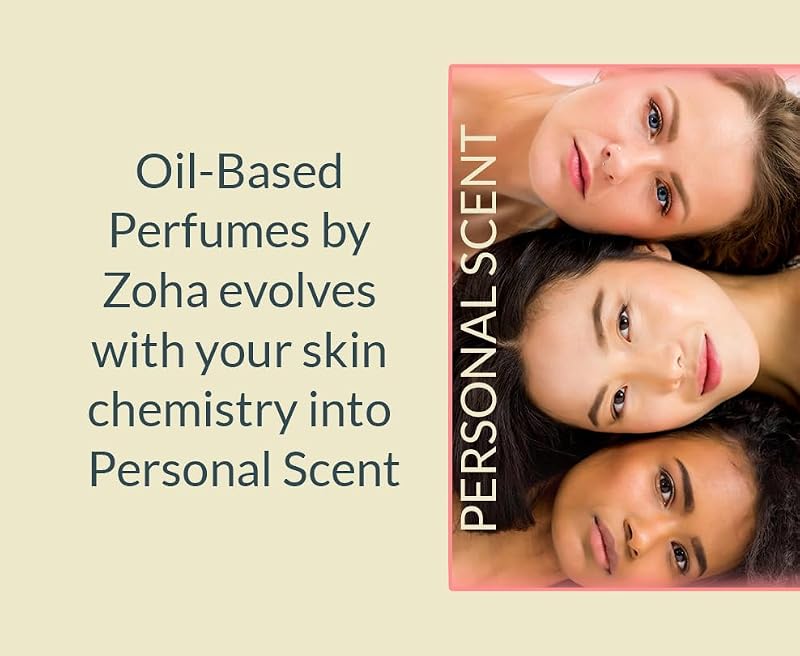 Zoha Rose Bloom Perfume Oil - Alcohol-Free Roll-On Fragrance, 9ml