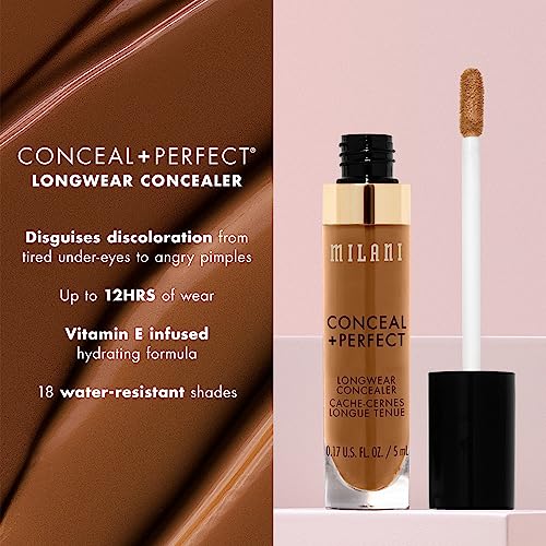 Milani Conceal + Perfect Longwear Concealer - Warm Beige (0.17 Fl. Oz.)