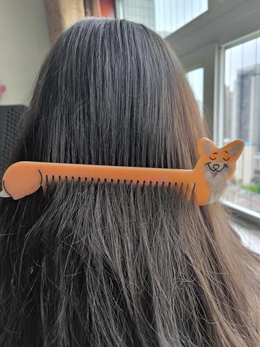 Generic Cute Corgi Animal Hair Comb for Girls - Detangles & Smooths - Variation: Corgi