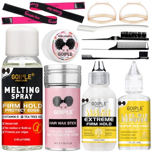 Glueless Lace Melting Spray Kit for Wigs & Extensions - Strong Hold