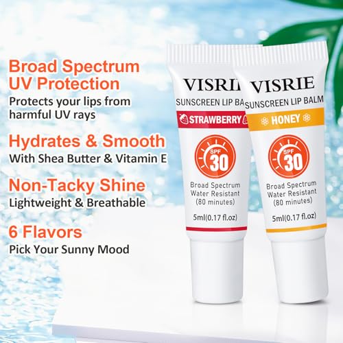 SPF 30 Sunscreen Lip Balm 24 Pack - Moisturizing & Clear Finish