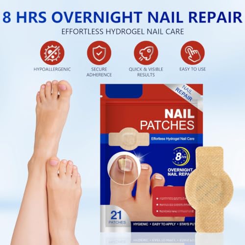 KOSIMI Extra Strength Toenail Repair Patches - 8-Hour Overnight Treatment