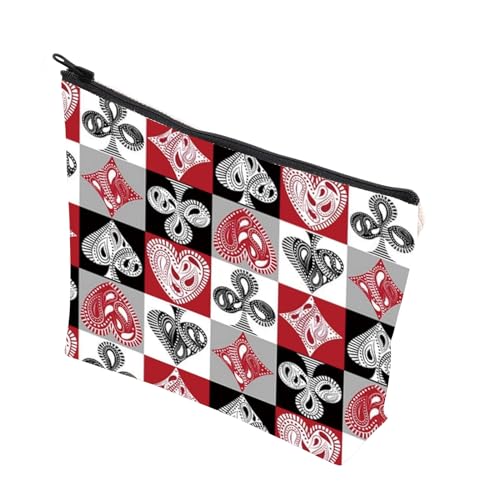 Poker-Themed Makeup Bag for Playing Card Lovers - VAMSII