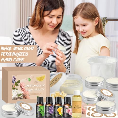 Jcoos DIY Hand Cream Making Kit - Brown, Shea Butter & Almond Oil