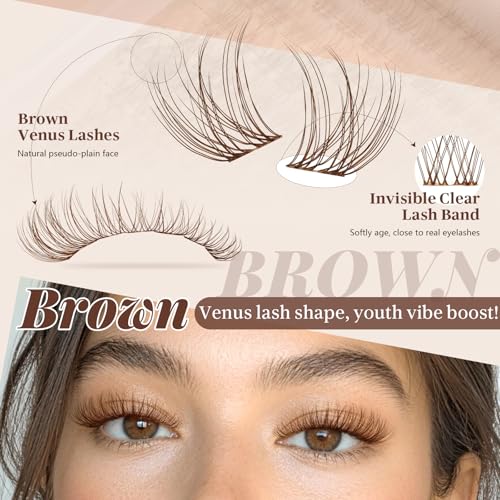 Brown Venus Lash Clusters Kit - JMS&JMS Natural Lashes