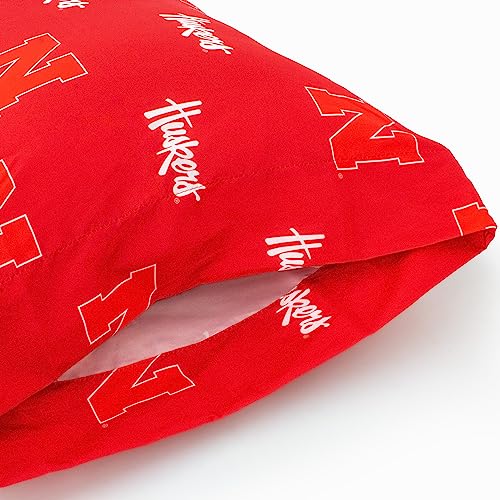 Nebraska Cornhuskers Pillowcase Pair - Standard 20" x 30"