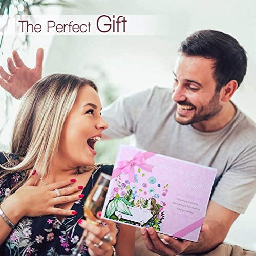 Natural Bath Bomb Gift Set - 7 Aromatherapy Bombs for Relaxation