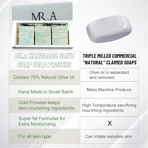 MR.A Fresh 23pcs Travel Size Olive Oil Soap Bars – Tea Tree, Vegan, Cruelty-Free, Hotel Guest Set