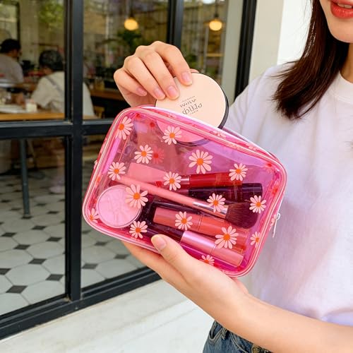TotePrint TSA Approved Clear Toiletry Bag, Small PVC Travel Cosmetic Pouch