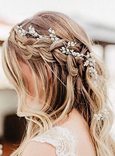 Rose Gold Baby's Breath Hair Vine - Bridal Hairpiece & Accessories