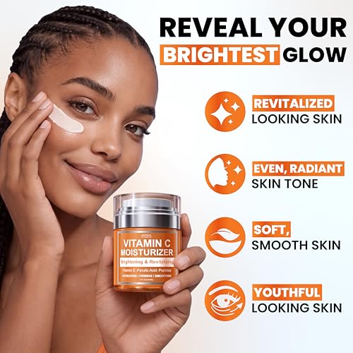 Arvesa Vitamin C Moisturizer for Face - Brightening Anti-Aging Face Cream