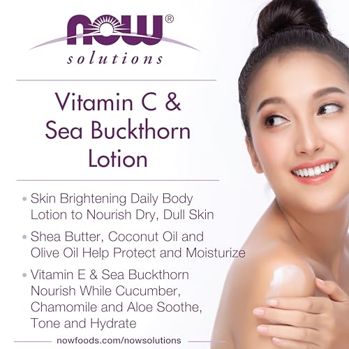 Vitamin C & Sea Buckthorn Lotion for Dry Skin - 8oz Moisturizer