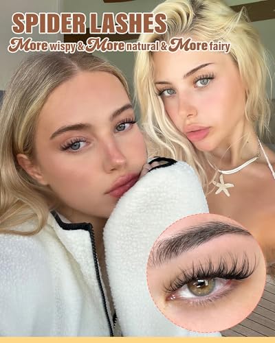Zegaine Spider Lash Clusters - Natural Wispy Eyelash Extensions 10-16mm