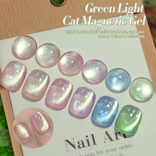 Born Pretty Wizard of Oz Cat Magnetic Gel Nail Polish Set with 6 Colors & Magnet